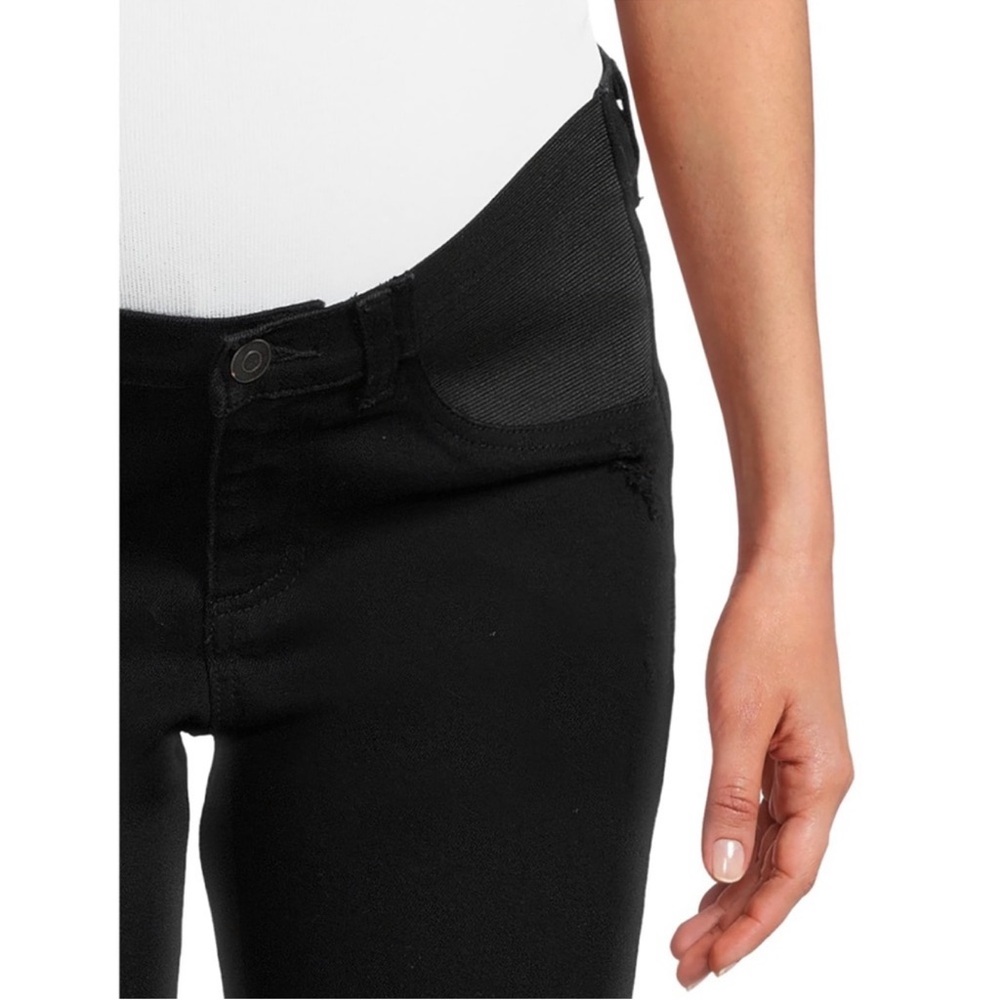 NWT Maternity Denim Bermuda Shorts black size: L (12-14) - Picture 6 of 7